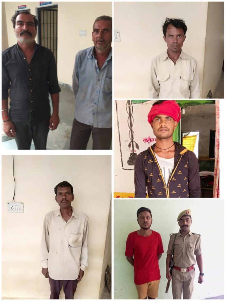 33 वारंटियों को किया गया गिरफ्तार।