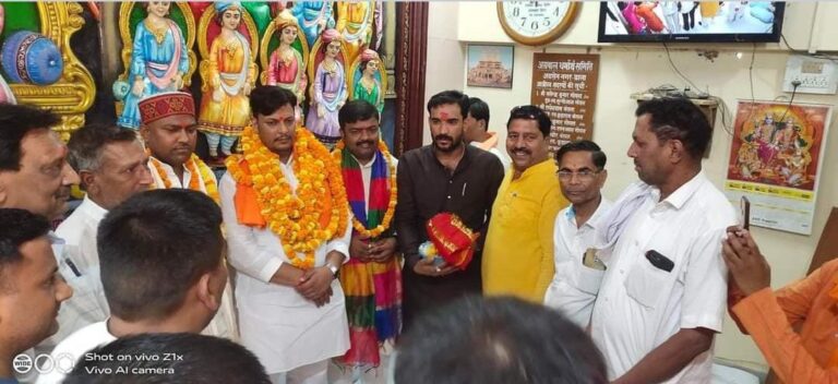 प्रदेश अध्यक्ष का प्रथम आगमन पर भाजयुमो कार्यकर्ताओं ने किया भव्य स्वागत।