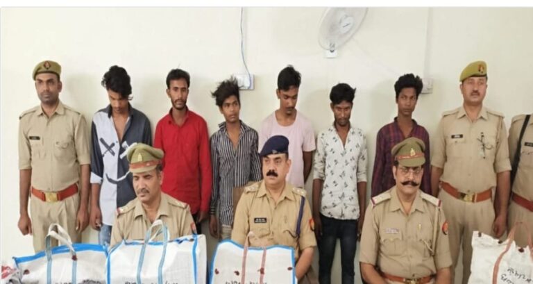 चोरी के प्रकरण में शक्तिनगर पुलिस ने 6 अपराधियों समेत चोरी के समान किए बरामद।