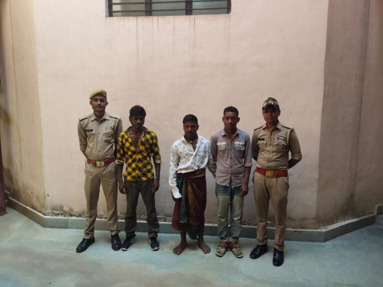 हाथीनाला पुलिस ने शांति भंग में तीन अभियुक्त को भेजा जेल।