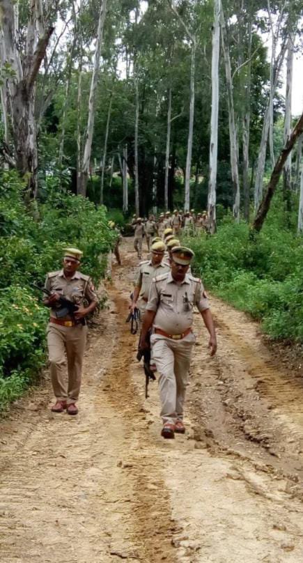 क्षेत्राधिकारी सदर के नेतृत्व में जंगलों में की गयी सघन काबिंग।