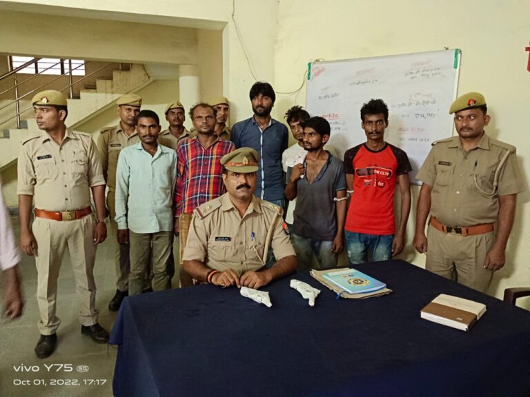राबर्ट्सगंज पुलिस द्वारा डकैती की योजना बना रहे डकैती गिरोह के 06 नफर अभियुक्तगण गिरफ्तार।