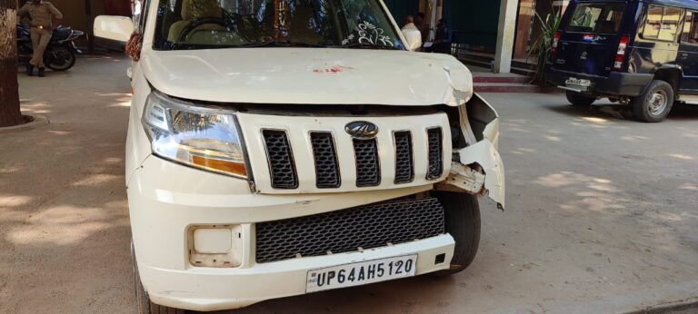 टी.यू.वी.के धक्के से दूध विक्रेता की मौत।