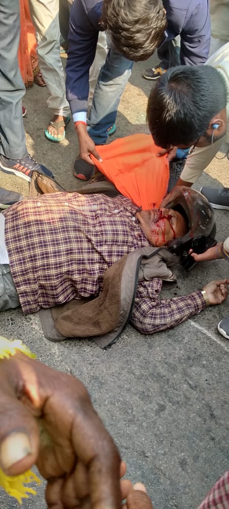 अज्ञात वाहन की टक्कर में अधेड़ की मौत