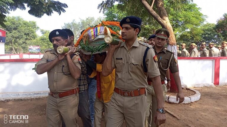 सोनभद्र : पुलिस एएसआई की आकस्मिक मौत से पुलिस महकमे में शोक की लहर।