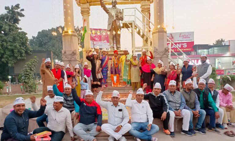 वीरांगना लक्ष्मीबाई के जन्मदिवस पर मातृशक्तियों का एलान न्यू पेंशन स्कीम (N.P.S) भारत छोड़ो अभियान ।