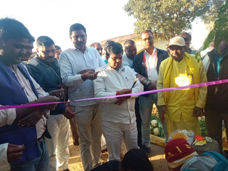 आरंगपानी में साप्ताहिक बाजार का उद्घाटन ब्लॉक प्रमुख ने फीता काटकर किया।