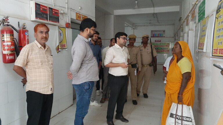 उपजिलाधिकारी ने सीएचसी का किया अवचक निरीक्षण