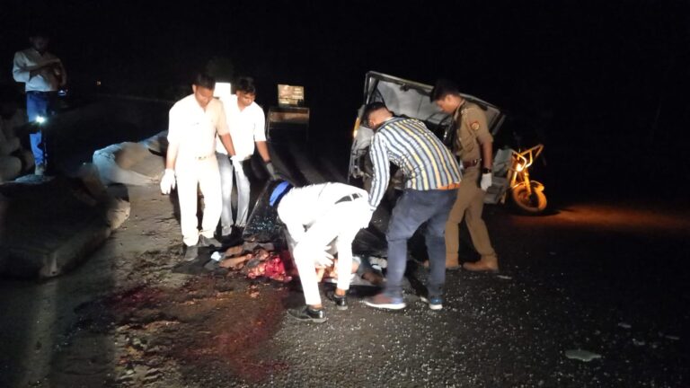 Breaking:-अज्ञात वाहन ने ई रिक्शा चालक को रौंदा, चालक की  मौत