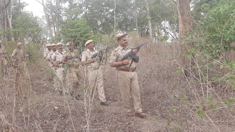 पुलिस पुलिस ने रासपहरी व कुशमाहा के जंगलों में की सघन काबिंग