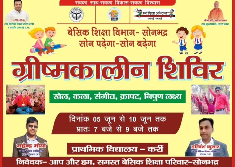 विश्व पर्यावरण दिवस पर प्राथमिक विद्यालय कर्री में निबंध लेखन एवं पोस्टर प्रतियोगिता का हुआ प्रदर्शन।