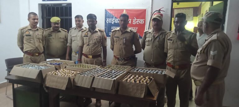 परच्युन के दुकान से बिक्री के लिए रखी अवैध 425 शीशी देशी व विदेशी शराब बरामद