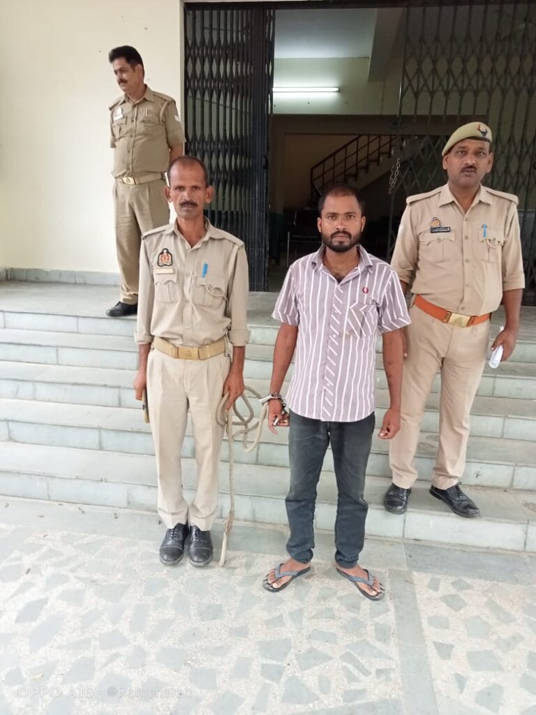 बलात्कार का आरोपी गिरफ्तार, भेजा न्यायालय।
