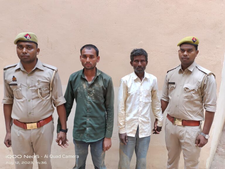 कोन पुलिस ने गोवंश की तस्करी करने वाले दो अभियुक्त को किया गिरफ्तार।