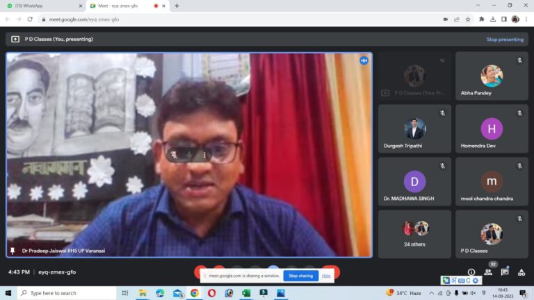 हिंदी दिवस के पर मिशन शिक्षण संवाद टीम की तरफ से ऑनलाइन संगोष्ठी आयोजित