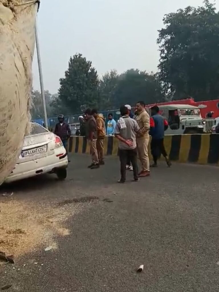 Sonebhadra-सड़क दुर्घटना में एक व्यवसायी की मौत दो गंभीर