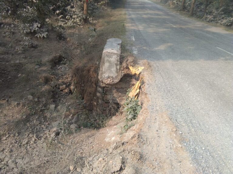 जरा देख के भाई आगे ही नही पीछे भी ? सड़क में गढ्ढा ही गढ्ढा तो पुलिया मौत का कुंआ है