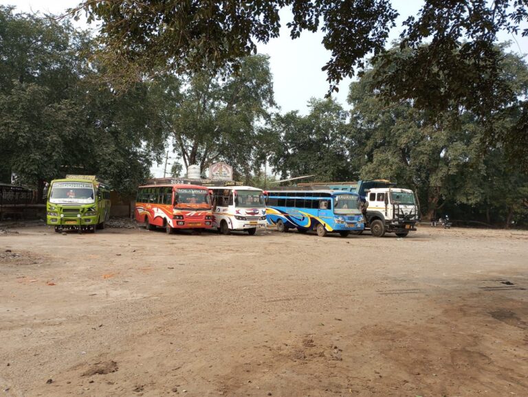 ट्रक,बस चालको के हड़ताल से जनजीवन प्रभावित सड़क पर पसरा सन्नाटा।