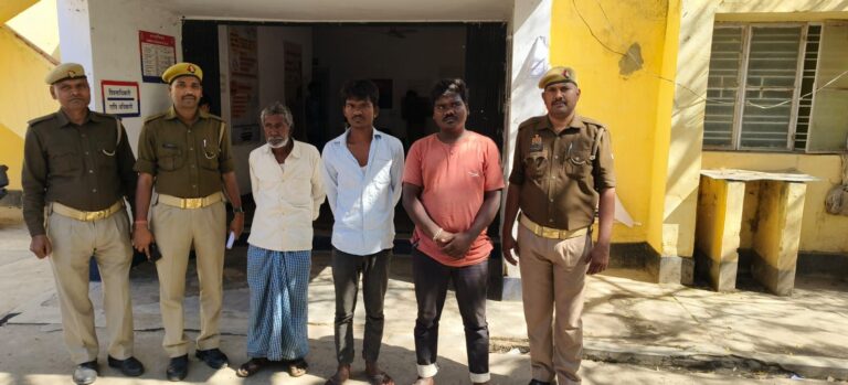 3 वारंटी अभियुक्त को दुद्धी पुलिस ने किया गिरफ्तार।