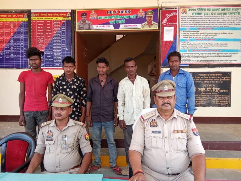 24 घण्टे के अन्दर गैर इरादतन हत्या करने वाले 05 नफर अभियुक्तों को किया गिरफ्तार।