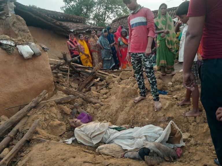 कच्चे का मकान गिरने से 58 वर्षीय वृद्ध की मौत।