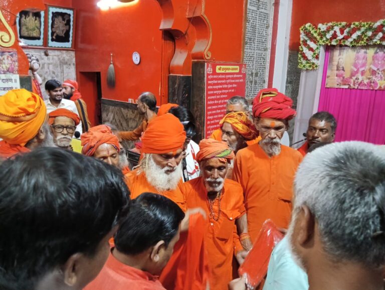 संकट मोचन मंदिर पर पांच दिवसीय गुप्तकाशी दर्शन पूजन सन्देश यात्रा दुद्धी पहुंची।