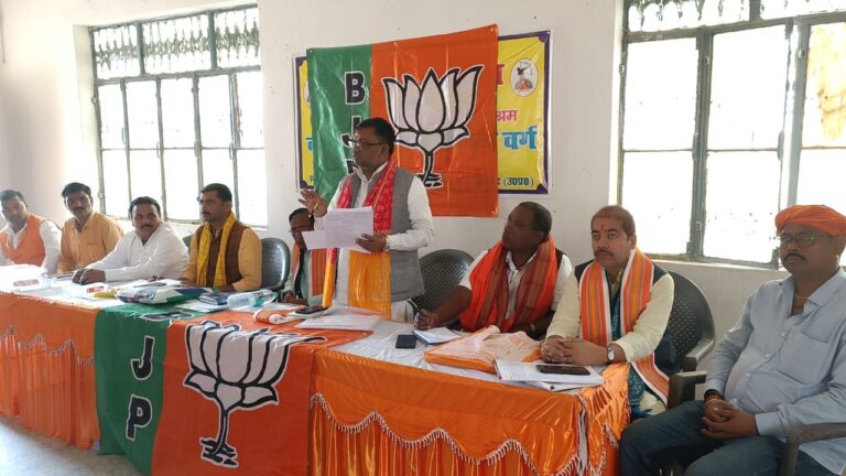 Sonbhadra News । भाजपा मंडल अध्यक्ष दीपक दूबे की अध्यक्षता में कार्यशाला का आयोजन