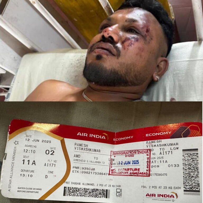 अहमदाबाद विमान हादसा: 240 से अधिक की मौत, सीट 11A का चमत्कार – सिर्फ एक यात्री की बची जान