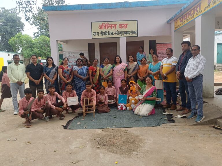 सोनभद्र : कंपोजिट विद्यालय खैराही, म्योरपुर में विकसित भारत बिल्डथान की कार्यशाला का गया आयोजन।