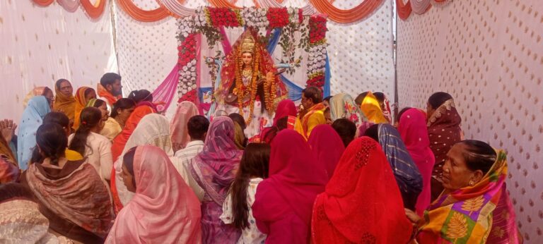 बसंत पंचमी पर दुद्धी में गूंजा मां सरस्वती का जयघोष, श्रद्धा व आस्था के साथ हुआ विद्या की देवी का पूजन.