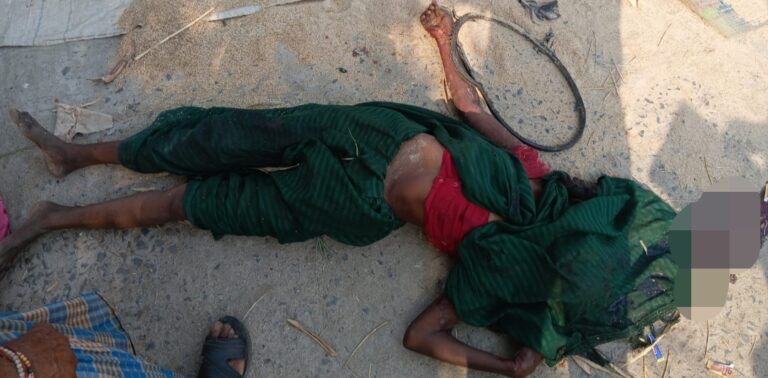 धान कुटाई मशीन मे साड़ी फसने से महिला की हुई मौत, ट्रैक्टर पहुंची म्योरपुर थाना।